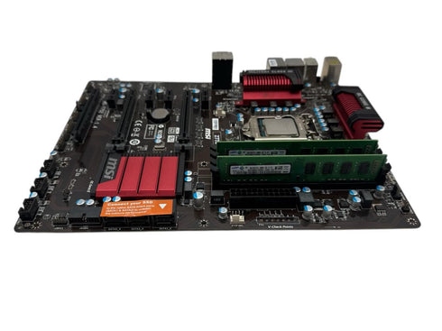 Moderkort Msi Z77A-S03med Processor och RAM minne (beg)