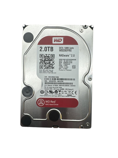 WD Red NAS hårddisk med 2.0TB -3.5 Intern hårddisk (beg)