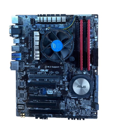 Moderkort ASUS Z97-A med Processor och RAM minne ATX (beg)