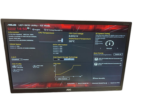 Moderkort ASUS Z170i Pro Gaming med Processor och RAM minne Mini ITX (beg)