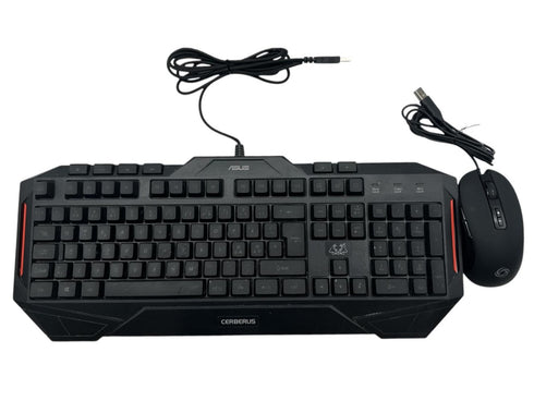 ASUS Cerberus Gaming Keyboard -med en NOS M200 gaming mus Nordiska (beg)