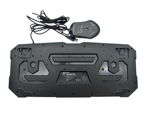Mission SG GGB 2.1 gaming combo tangentbord och mus. RGB-belysning.(Nordisk) Beg