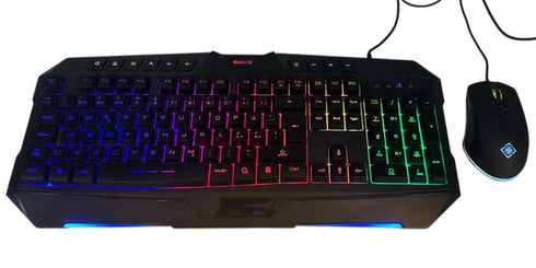 Mission SG GGB 2.1 gaming combo tangentbord och mus. RGB-belysning.(Nordisk) Beg