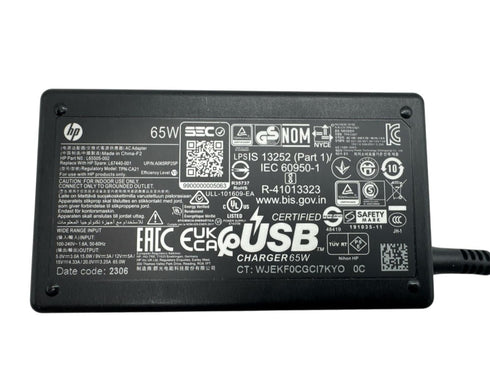 HP laddare L67440-001BU 65W ADPTR. USB-C (beg)