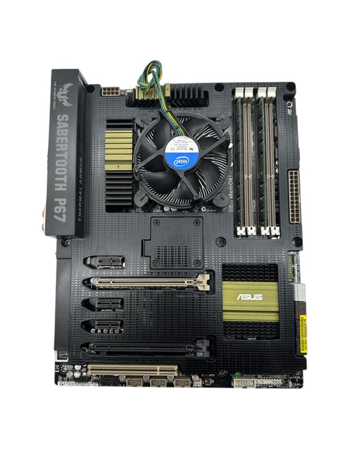 Asus SABERTOOTH P67 Moderkort + Intel Core i5 (LGA1155) med Kylare och RAM minne (beg)