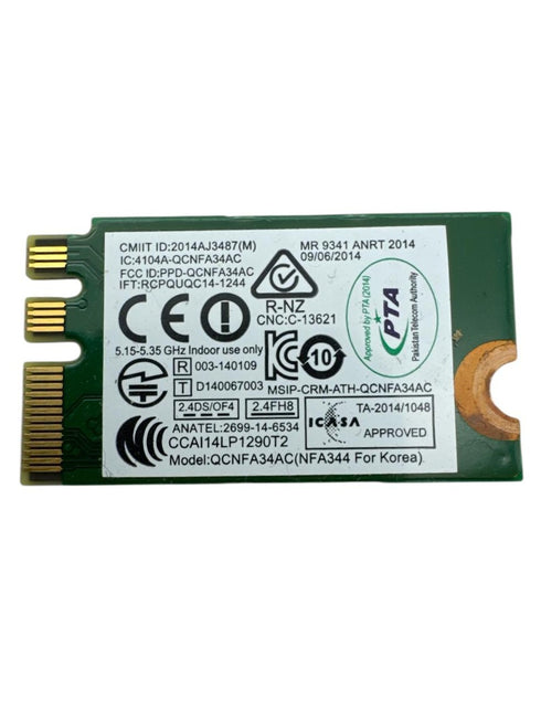 Deal4GO 00JT471 QCA6174 802.11AC 867 Mbps 5GHz M.2 NGFF PCie Tarjeta adaptadora inalámbrica WiFi con Bluetooth 4.1 para Qualcomm QCNFA34AC Dell ASUS Yoga 3 14 B50-80 Z70-80 Thinkcentre M9 32 ES