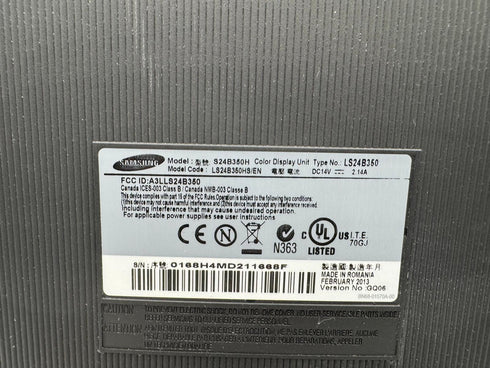 Samsung 24" S24B350H LED-skärm (Begagnad) – Full HD för både arbete och underhållning