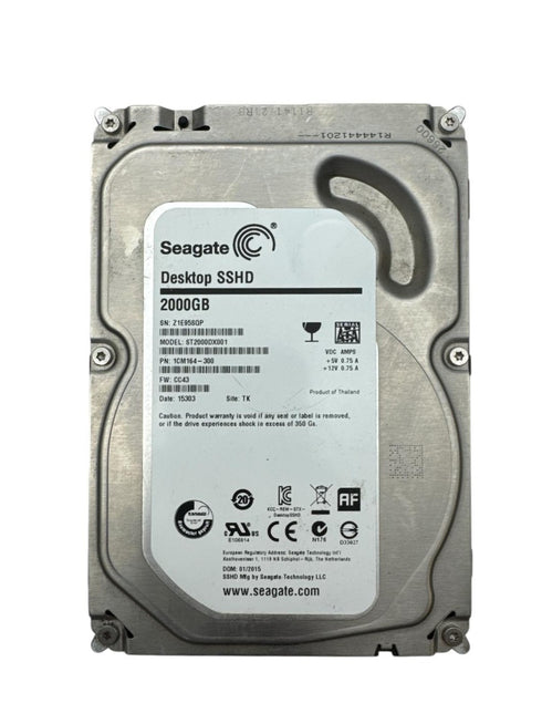 Hårddisk Seagate 3.5" HDD (2000GB) (beg)