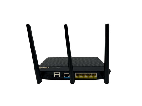 ASUS RT-AC66R Dual Band 3x3 Gigabit Router Trådlös router – testad och fullt fungerande med nätsladd (beg)