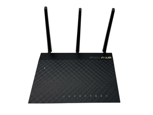 ASUS RT-AC66R Dual Band 3x3 Gigabit Router Trådlös router – testad och fullt fungerande med nätsladd (beg)