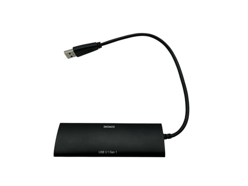 DELTACO UH-481 - hubb - 4 portar USB‐A (beg)
