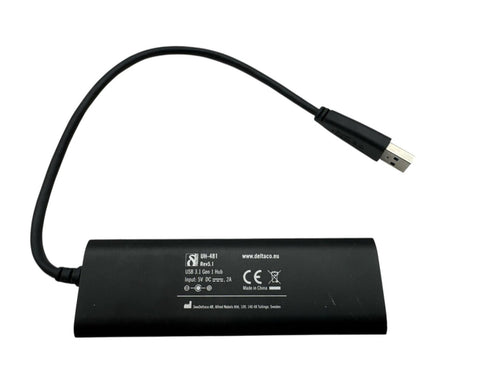 DELTACO UH-481 - hubb - 4 portar USB‐A (beg)