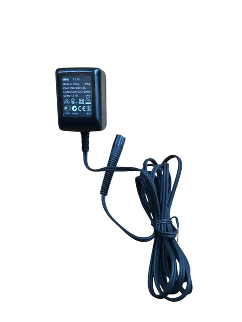 Original nätaggregat Braun 5715 för rakapparat Braun 3.8V-80mA 50Hz 3W (beg)