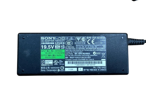 Original Sony Vaio modell VGP-AC19V33, /19.5V 3.9A /AC Adapter laddare (beg)