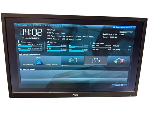 Moderkort ASUS P8P67 LE med Intel Core i7-processor och RAM (Socket 1155) - Begagnad