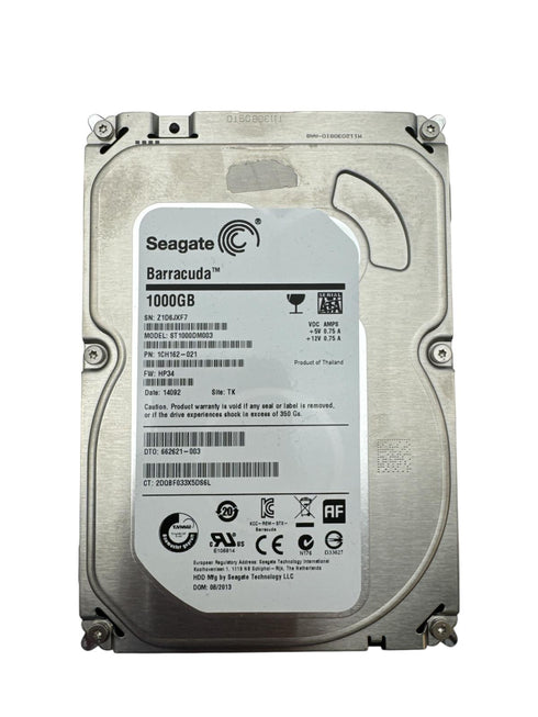 Seagate Barracuda hårddisk med 1000GB /3.5 Intern hårddisk (beg)