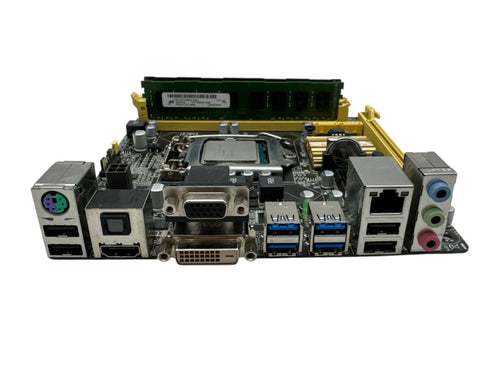 Moderkort ASUS H87I-PLUS - ITX / H87 - LGA 1150 med Intel i5 8GB DDR3 RAM (beg)