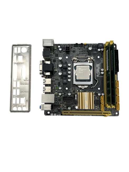 Moderkort ASUS H87I-PLUS - ITX / H87 - LGA 1150 med Intel i5 8GB DDR3 RAM (beg)