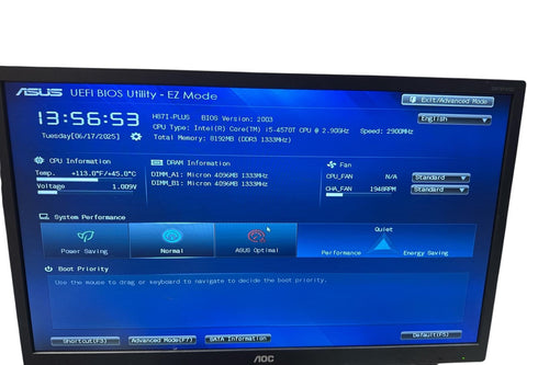 Moderkort ASUS H87I-PLUS - ITX / H87 - LGA 1150 med Intel i5 8GB DDR3 RAM (beg)