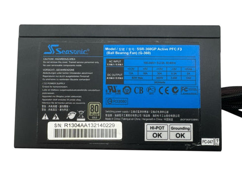 Nätaggregat/PSU Seasonic SS-360 GP 360W 80+ Gold (beg)