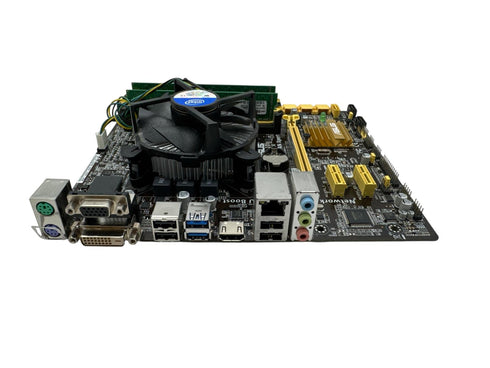 Moderkort ASUS B85M-G - LGA 1150 med Intel i5 4GB DDR3 RAM (beg)