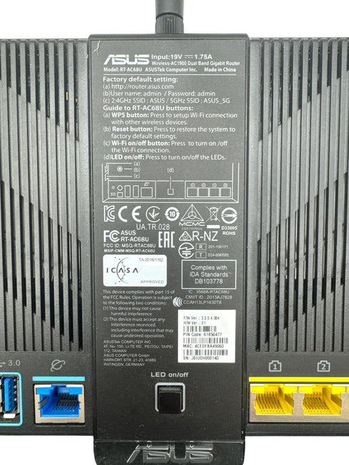 ASUS RT-AC68U – AC1900 Dual-Band Trådlös Router (Begagnad)