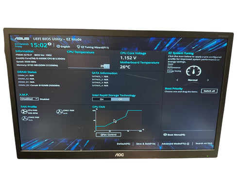 Moderkort ASUS PRIME Z270-P- med Processor och RAM minne ATX| Socket 1151 (beg)