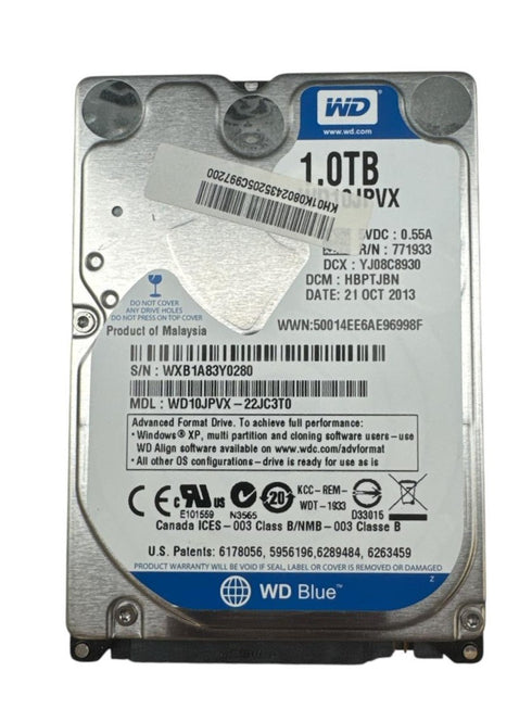 WD hårddisk med 1.0TB /2.5 Intern hårddisk (beg)