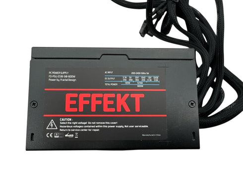 Fractal Design EFFEKT 600W Power Supply/ nätaggregat (Begagnat)