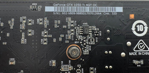 Grafikkort/GPU - MSI GeForce GTX 1050 Ti OC 4GB (beg)