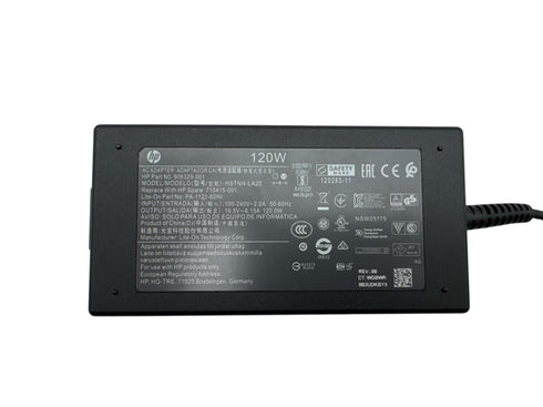 Original HP Original 120W 19,5V-6,15A, (7,4x5,0 mm) med nätsladd (beg)