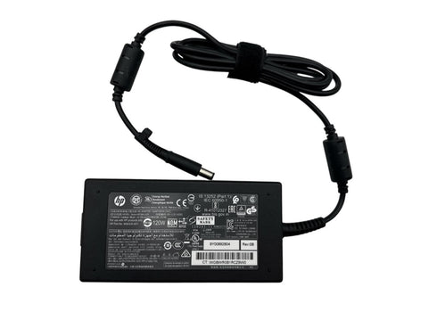 Original HP Original 120W 19,5V-6,15A, (7,4x5,0 mm) med nätsladd (beg)
