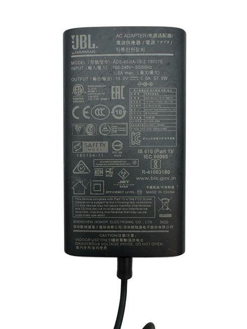 Laddare/AC-adapter Originalladdare för JBL 19V 3A ADS-60JIA-19-2 19057E (beg)