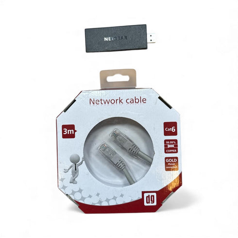 Nätverkskabel, CAT-6 UTP, 3 m