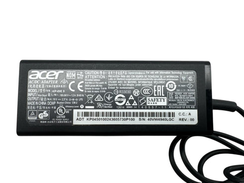 Acer AC/DC Adapter. Model: ADP-45FE B 19V - 2.37A (beg)
