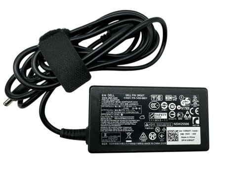 Original DELL AC-adapter, modell LA45NM121 / 19.5V 2.31A 45W (beg)