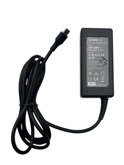 CoreParts USB-C Laddare/AC-adaptrar universell 45W USB-C modell (MBXUSBC-AC0008) (beg)