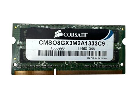 Ram Minne 8GB DDR3L (1x8GB) CORSAIR SODIMM CMSO8GX3M2A1333C9 RAM Minne