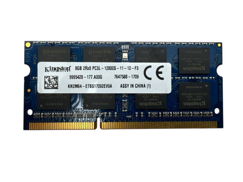 Ram Minne 8GB DDR3L (1x8GB) Kingston SODIMM 2Rx8 PC3L-12800S 1600MHz RAM