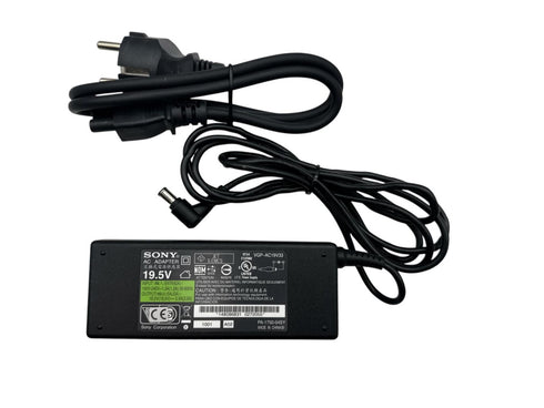 Original Sony Laddare AC Adapter VGP-AC19V33 -19,5V 3,9A med nätsladd (beg)