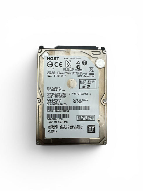 HGST hårddisk med 1.0TB /2.5 Intern hårddisk (beg)