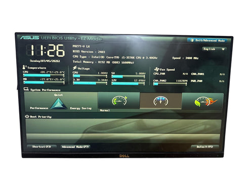 Moderkort ASUS P8Z77-V LX med Processor och RAM minne