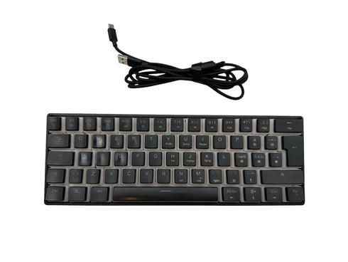 DELTACO GAMING DK475 - Tangentbord bakgrundsbelyst - USB-C