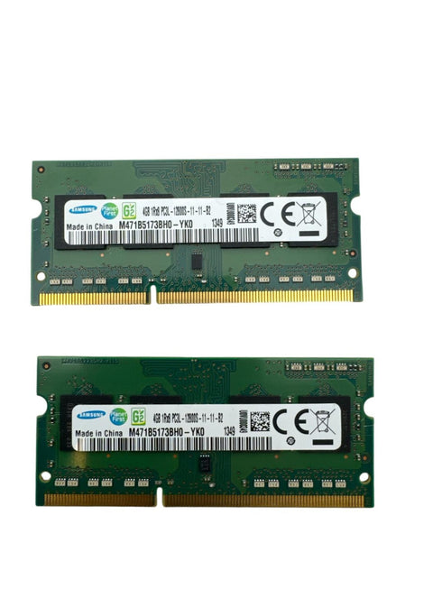 2st RAM-minnen Samsung 8GB 2X4GB DDR3L PC3L-12800S