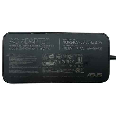 Original ASUS AC-adapter (modell A17-150P1A) 19.5V ⎓ 7.7A Laddare 150W (beg)