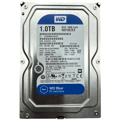 Hårddisk WD Blue 3.5" HDD – 1.0TB (Beg)