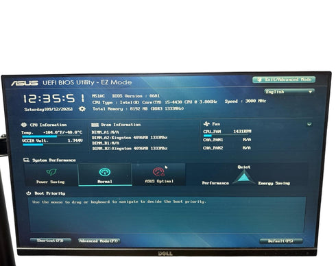 ASUS H87M-pro mATX moderkort med Processor intel core i5-4430 och RAM 8gb (beg)