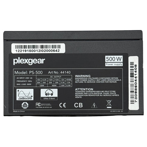 Plexgear PS-500 500W – Nätaggregat