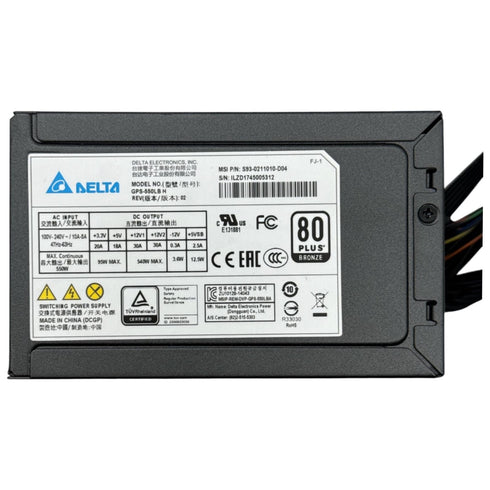 Delta GPS-550LB H 550W 80 PLUS Bronze Nätaggregat