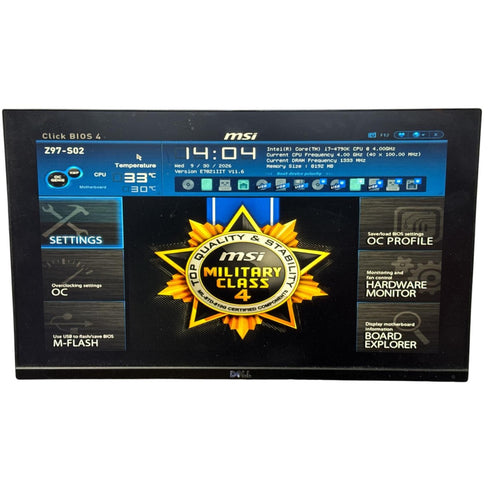 MSI Z97-S02 + Intel Core i7-4790K + 8GB DDR3 + Grafikkort